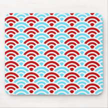 Bright Fun Teal Turquoise Red Arch Rainbows Gifts Mouse Pad