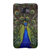 Bright girly pretty peacock bird nature photograph galaxy s2 case