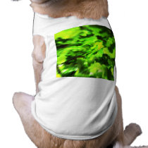Bright Green Abstract. Pet T-shirt