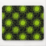 Bright Green Doodles Mouse Pads