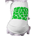 Bright Green Giraffe Print Pattern. Pet Clothing