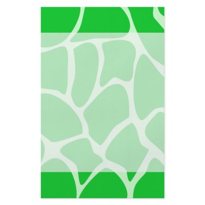 Bright Green Giraffe Print Pattern. Full Color Flyer by Graphics_By_Metarla