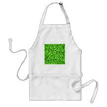 Bright Green Leopard Print Pattern. Apron