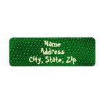 Bright Green Lizard Skin Scales Label