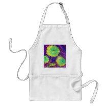 Bright Green Mums Apron