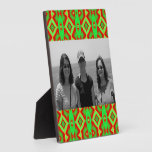 bright green red holiday photoframe display plaques