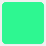 Bright Green Square Sticker