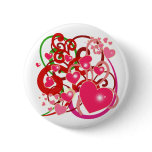 Bright Hearts and Scrolls for Lovers Pin