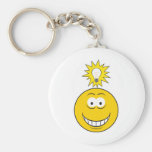 Bright Idea Smiley Face keychains