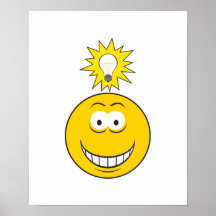 Bright Idea Smiley Face Posters
