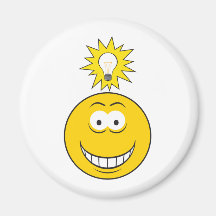 Bright Idea Smiley Face Refrigerator Magnets