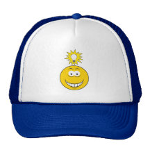 Bright Idea Smiley Face Trucker Hat