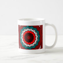 Bright Kaleidoscope Mandala Coffee Mug