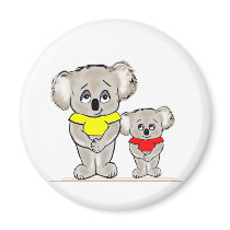 Bright Koalas Refrigerator Magnets