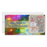 Bright Lights And Ornaments Photo Holiday Card Personalized Photo Card