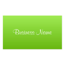 Bright Lime Business Card