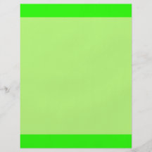 bright lime green personalized flyer
