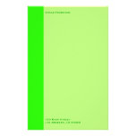 bright lime green stationery