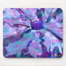 Bright LIte Flower Purple Mouse Pads