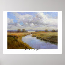 "Bright Marsh" by Sandy Nelson Poster