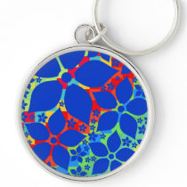 Bright Multi-Color Flowers, template Key Chains