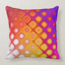 Bright Multicolor Abstract - Pillow