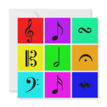 bright music symbols