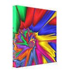 Bright One Fractal  Wrapped Canvas Print