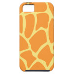 Bright Orange and Yellow Giraffe Print Pattern. iPhone 5 Case
