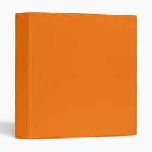 Bright Orange Binder