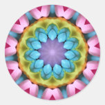 Bright Pastel Sunburst Design Sticker