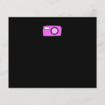 Bright Pink Camera. On Black. Flyers