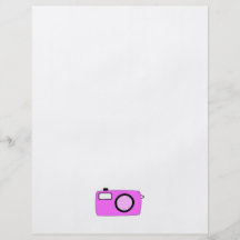 Bright Pink Camera. On White. Flyer