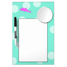 Bright Pink Dolphin. Dry Erase Board