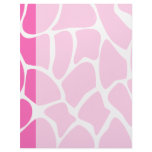 Bright Pink Giraffe Print Pattern. Custom letterhead