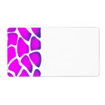 Bright Pink Pattern Personalized Shipping Labels