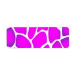 Bright Pink Pattern Custom Return Address Labels