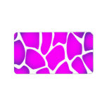Bright Pink Pattern Personalized Address Label