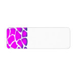 Bright Pink Pattern Return Address Label