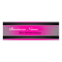 Bright Pink Tinted Metal Business Card Template
