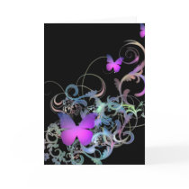 Bright Purple Butterfly Greeting Card
