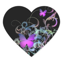 Bright Purple Butterfly Stickers