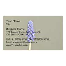 Bright Purple  Grape Hyacinth Business Cards