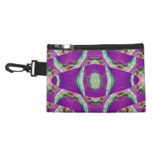 bright purple mosaic pattern accessories bags