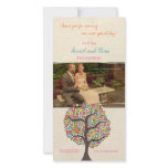 Bright Rainbow Bird Tree Thank You Photo Card photo cards