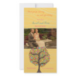 Bright Rainbow Bird Tree Thank You Photo Card photo cards