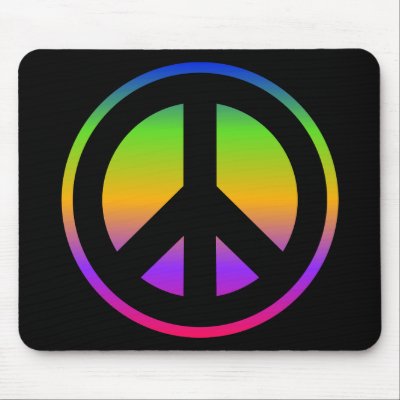 Bright Rainbow Mouse Pad by designs4you