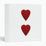 Bright Red Heart Picture. 3 Ring Binders