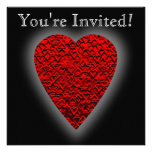 Bright Red Heart Picture. Announcement