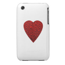 Bright Red Heart Picture. Case-Mate iPhone 3 Case
